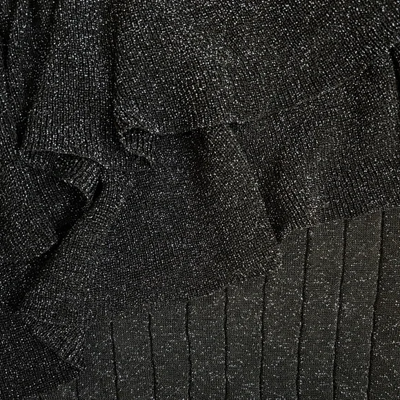 Mango Black Off-Shoulder Ruffle Sweater - Picture 4 of 4